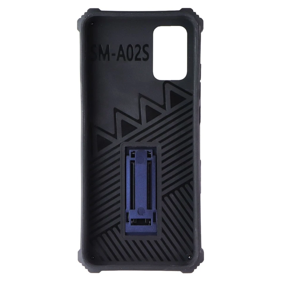 Funda con soporte MyBat resistente serie híbrida para Samsung Galaxy A02s - azul/negro Foto 3 de 3