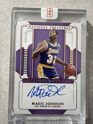 2024-2025 Timeless Talents National Treasures Magic Johnson 21/25 Auto Lakers