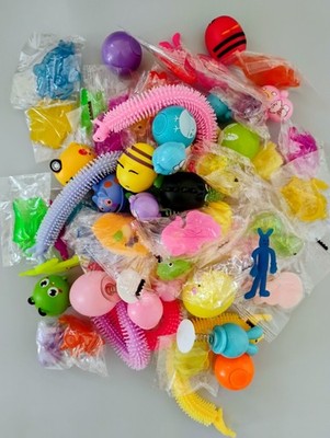 100 PCS Easter Party Favors Kids Easter Basket Stuffers Egg Fillers Toy Prizes
