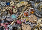 Vintage & Mod Some Signed Costume Jewelry Lot Small Priority Box FULL #161