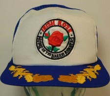 Vtg 1980s Irish Rose Home of the Barrio Runners Patch SNAPBACK TRUCKER HAT CAP