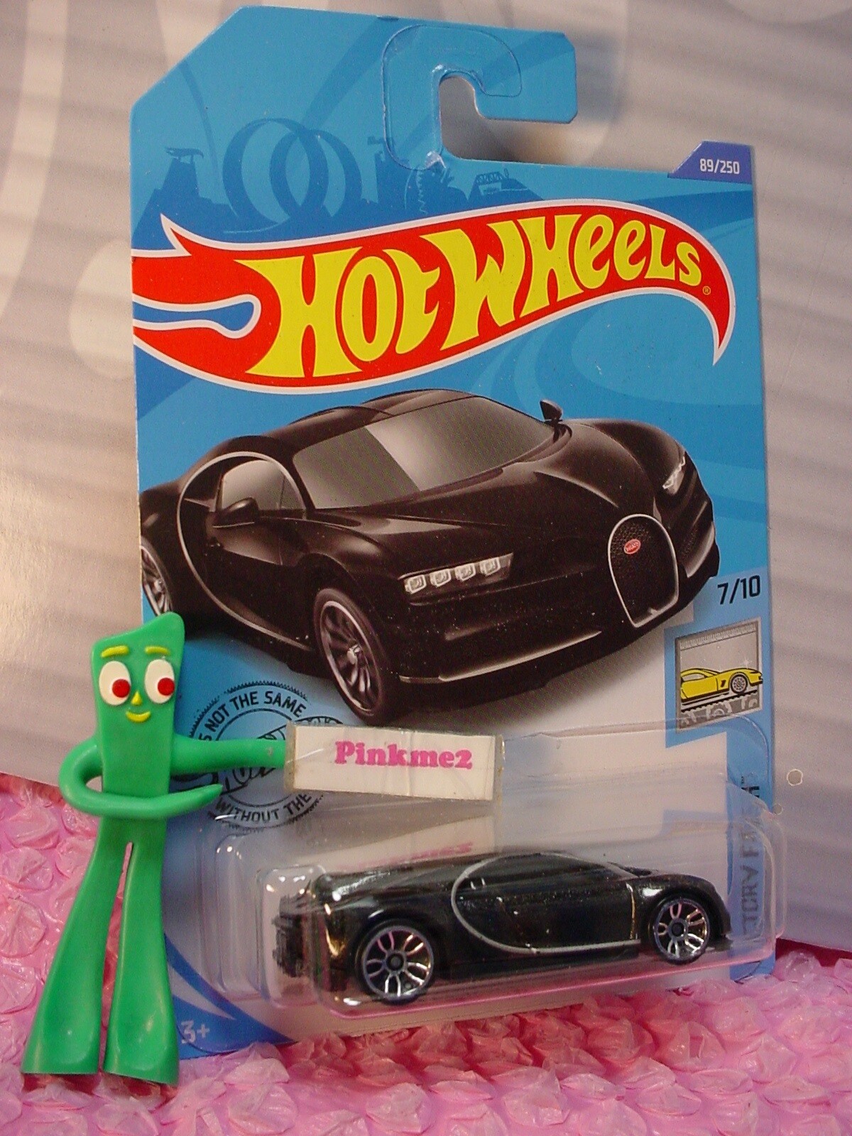 2020 i Hot Wheels '16 BUGATTI CHIRON #89 ☮metallic Black;j5☮FACTORY FRESH☮ E