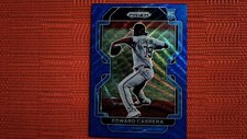 2022 Panini Prizm Baseball Blue Wave #102 Edward Cabrera 22/60 Rookie
