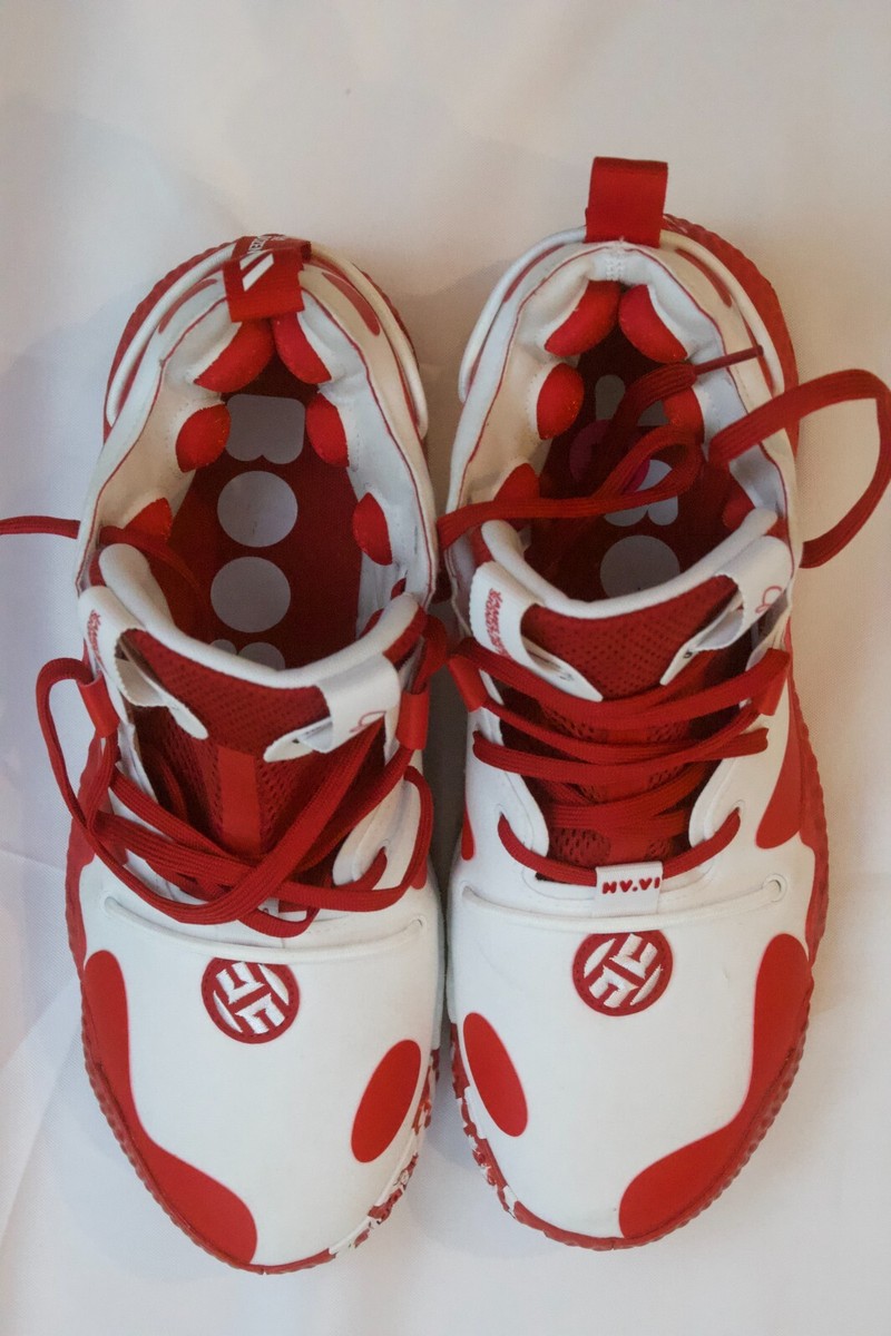 Adidas Harden Vol. 6 Men Size 11.5 Basketball Shoe White/Red