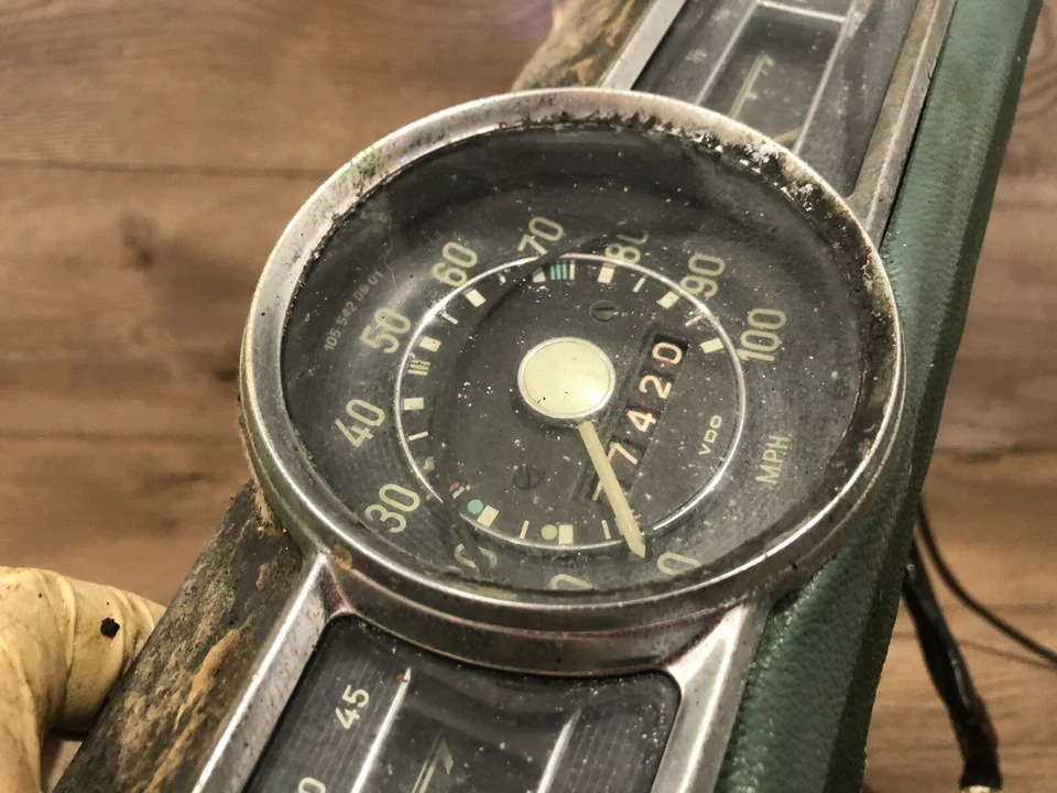 1955_1959 MERCEDES BENZ 190 ПОНТОН ПРИБОРНОЙ ПАНЕЛИ СПИДОМЕТР ПРИБОРНОЙ ПАНЕЛИ OEM - Изображение 3 из 4