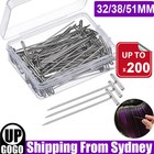 UP TO 200PCS Silver Metal T Pins 32/38/55mm Modelling Crafts Sewing Macrame Wigs