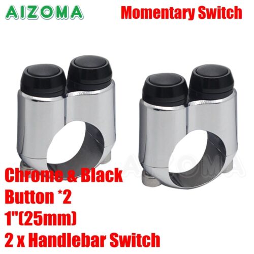 Cafe Racer Motorcycle 2/ 3/ 4 Button Momentary Switch For 1″ or 7/8″ Handlebars - Picture 34 of 41