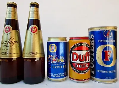 Buy Beer Collectables DUFF-FOSTERS-CROWN LAGER- Full/Sealed- Rare!!!!!!!!!!!!