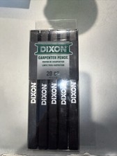 Dixon Carpenter Pencil 20CT 416770 9/16" x 7" Med Lead Non-Toxic Black Brand New