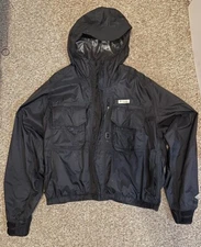 Columbia Men's Fly Fishing Wading PFG Gorpcore Jacket Sz XL Rain Destroyer Black