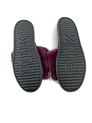 Zapatillas de ciruela Victorias Secret ROSA difusa acogedoras deslizamientos elige talla nueva - Imagen 5 de 5