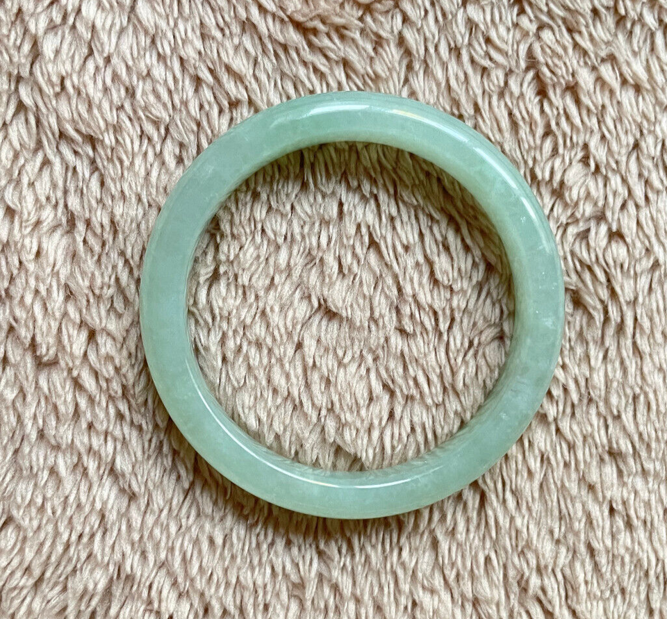 Transluent Yight Jadeite Jade Translucent Bangle/Bracelet Light Green 54mm | eBay