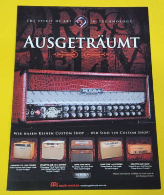 2. Mesa Dual Rectifier Gitarrenverstärker Gleichrichter Werbung advertising Bild