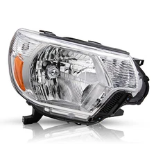 For 2012-2015 Toyota Tacoma Halogen Chrome Right Passenger Headlight Headlamp