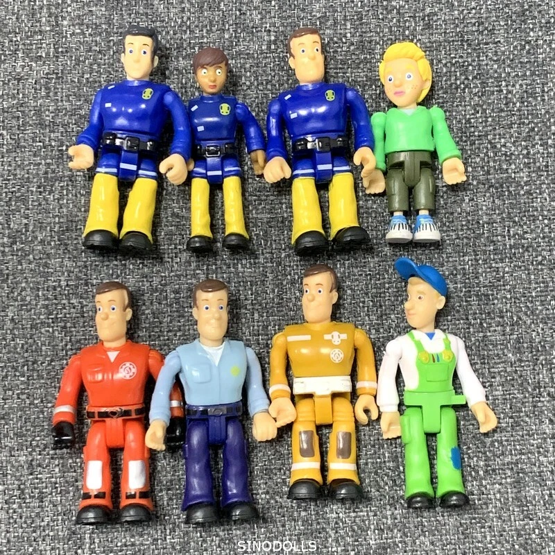3 figuras de acción aleatorias de bombero Sam Elvis bombero bomberos equipo de salvamento juguetes Foto 3 de 4