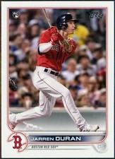 2022 Topps #187 Jarren Duran RC Rookie Card Boston Red Sox 💎⚾💎