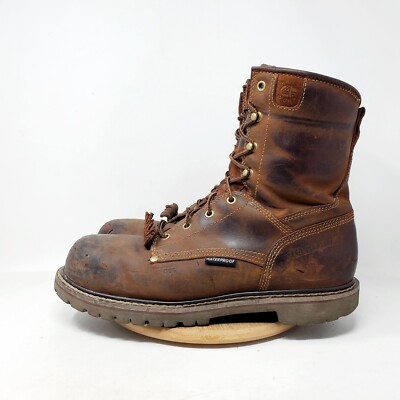 Carolina Boots Mens 11.5 D Comp Toe EH Brown Leather Work 28‎ Series Shoe CA8528 Men main image 3