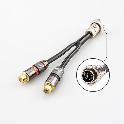 1ft 5-poliger Din-Stecker auf 2-RCA-Buchse-Jumperkabel für BO-, Naim- und Quad