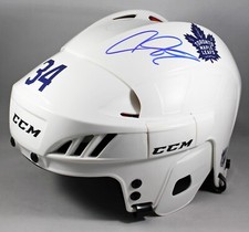 AUSTON MATTHEWS SIGNED FULL-SIZE TORONTO MAPLE LEAFS HELMET FS AUTOGRAPH BAS COA