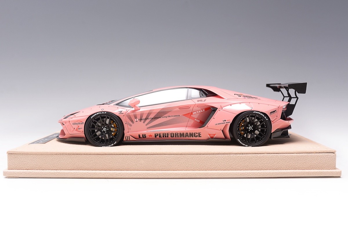1/18 Lamborghini Aventador Liberty Walk LB Performance Gloss Pink