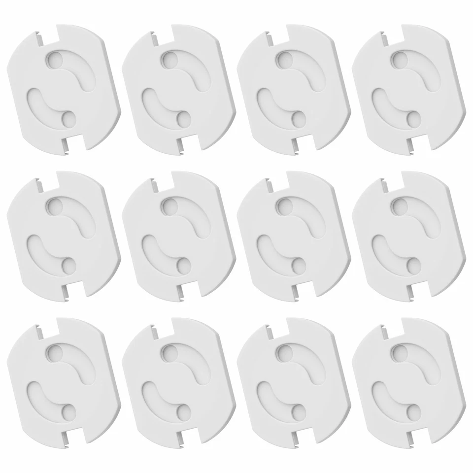 WELLGRO Juego de protección de enchufes fusible seguro para niños enchufe protección para niños pegar