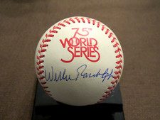 WILLIE RANDOLPH WSC NEW YORK YANKEES SIGNED AUTO VTG 1998 W.S. GAME BASEBALL JSA