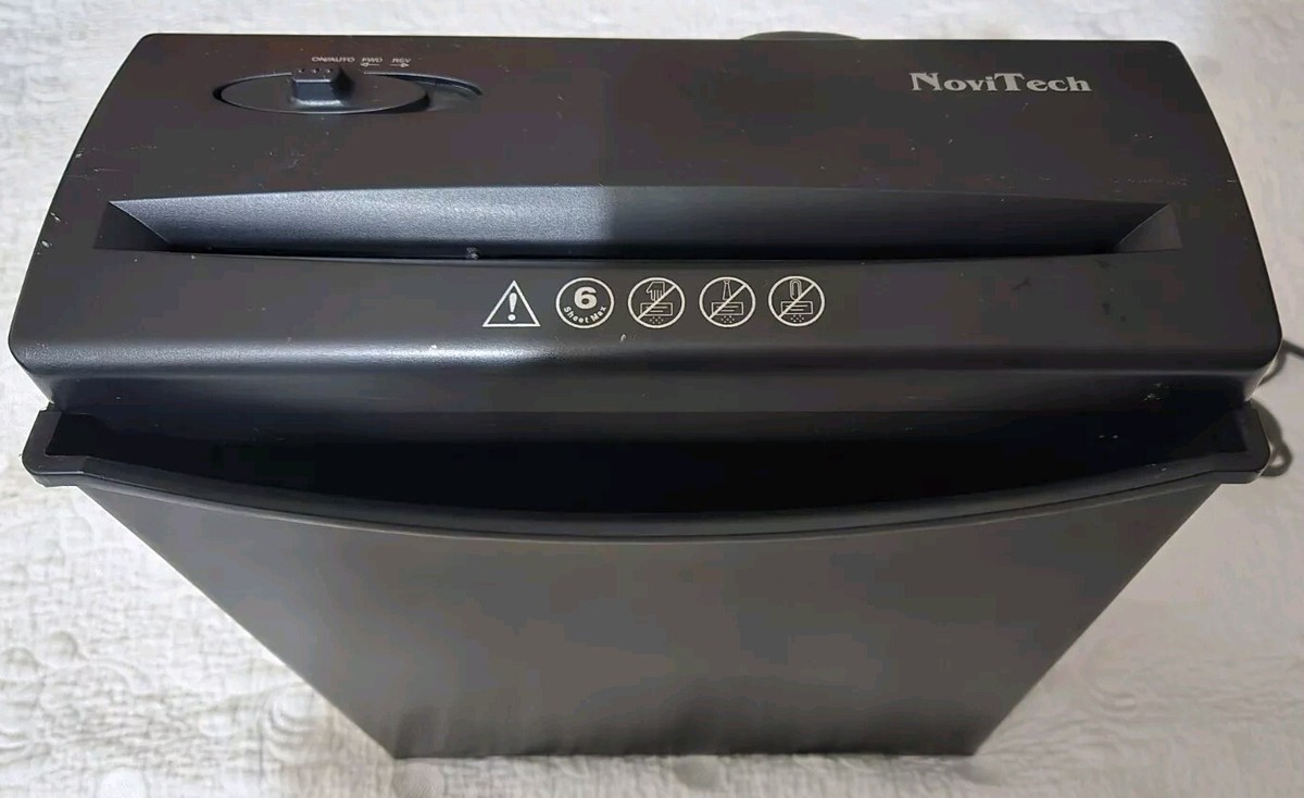 NoviTech Paper Shredder Model PS 106/B2 | eBay NoviTech Paper Shredder Model PS 106/B2 | eBay