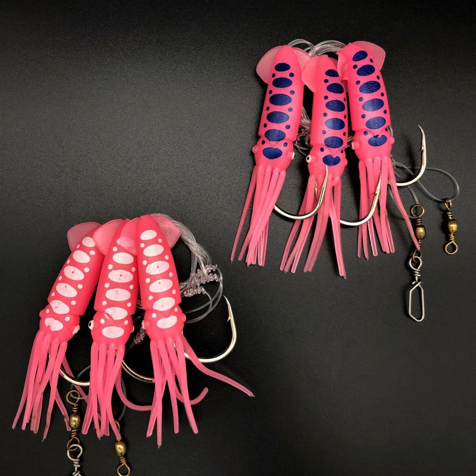 FLADEN Luminous Octopus System / Vorfach Rig - Dorsch Norwegen Köder 8/0 & 10/0 - Bild 2 von 3