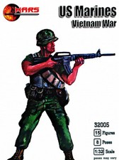 Mars Figures 32005 US Marines, Vietnam War, 1:32 scale plastic model kit