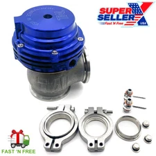 MVS 38mm External Turbo Wastegate Blue - Fits Tial Springs & Flange - 22PSI USA!