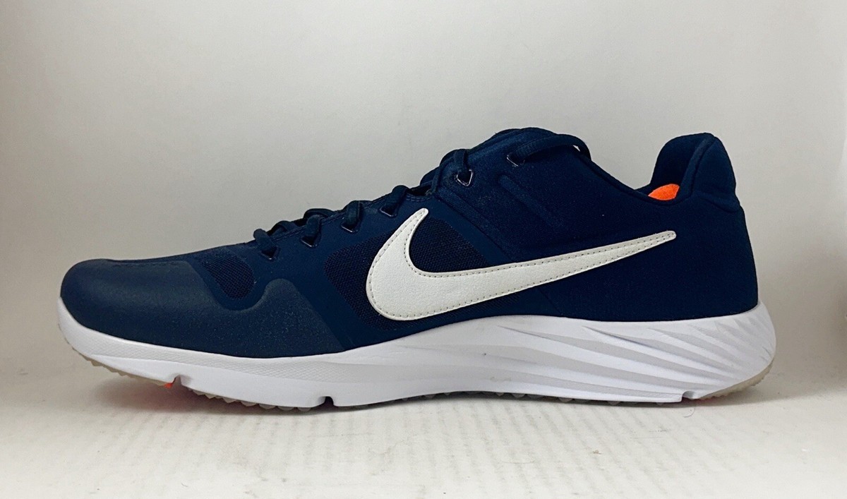 Nike Alpha Huarache Elite 2 Turf Navy Orange AV2472-400 Men's Size