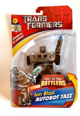 Transformers Jazz Fast Action Battlers Autobot Ion Blast Hasbro 2007 Age 4+ New