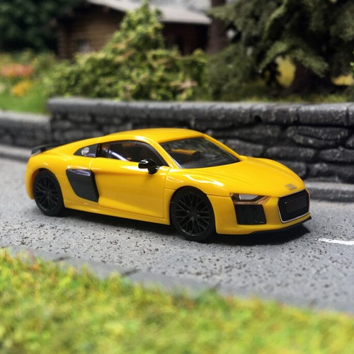 Audi R8 V10 Plus, Jaune - Herpa 028516-004 - HO 1/87 | Zustand: Neuf