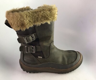 Merrell Women's Decora Chant Winter Waterproof Faux Fur Lined Boots Size  Gray