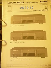 Manuel De Service Grundig T 210/T 310, T 21 Tuner, ORIGINAL