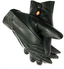 Men's Driving Cycling Dress Genuine Lambskin Unlined Leather Gloves