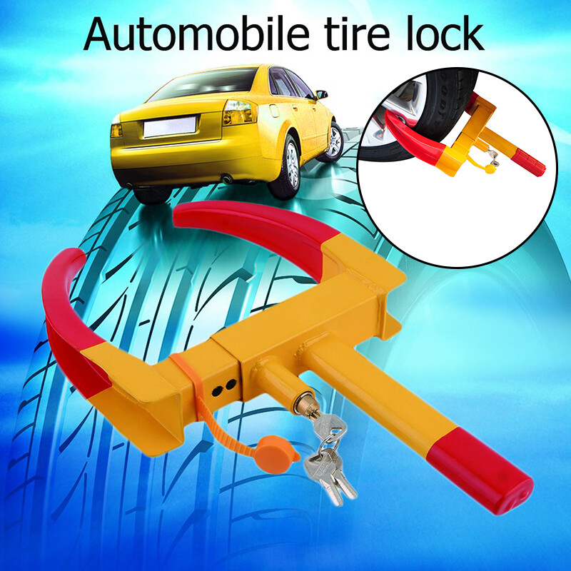 Trailer Wheel Clamp Tire Lock Car Anti Theft Boot Claw Security Device