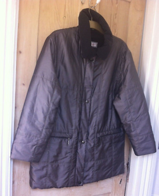 LAURA LEBEK JACKET COAT - large sz 12 generous ( 14 - 16 ) - BRONZE / BROWN