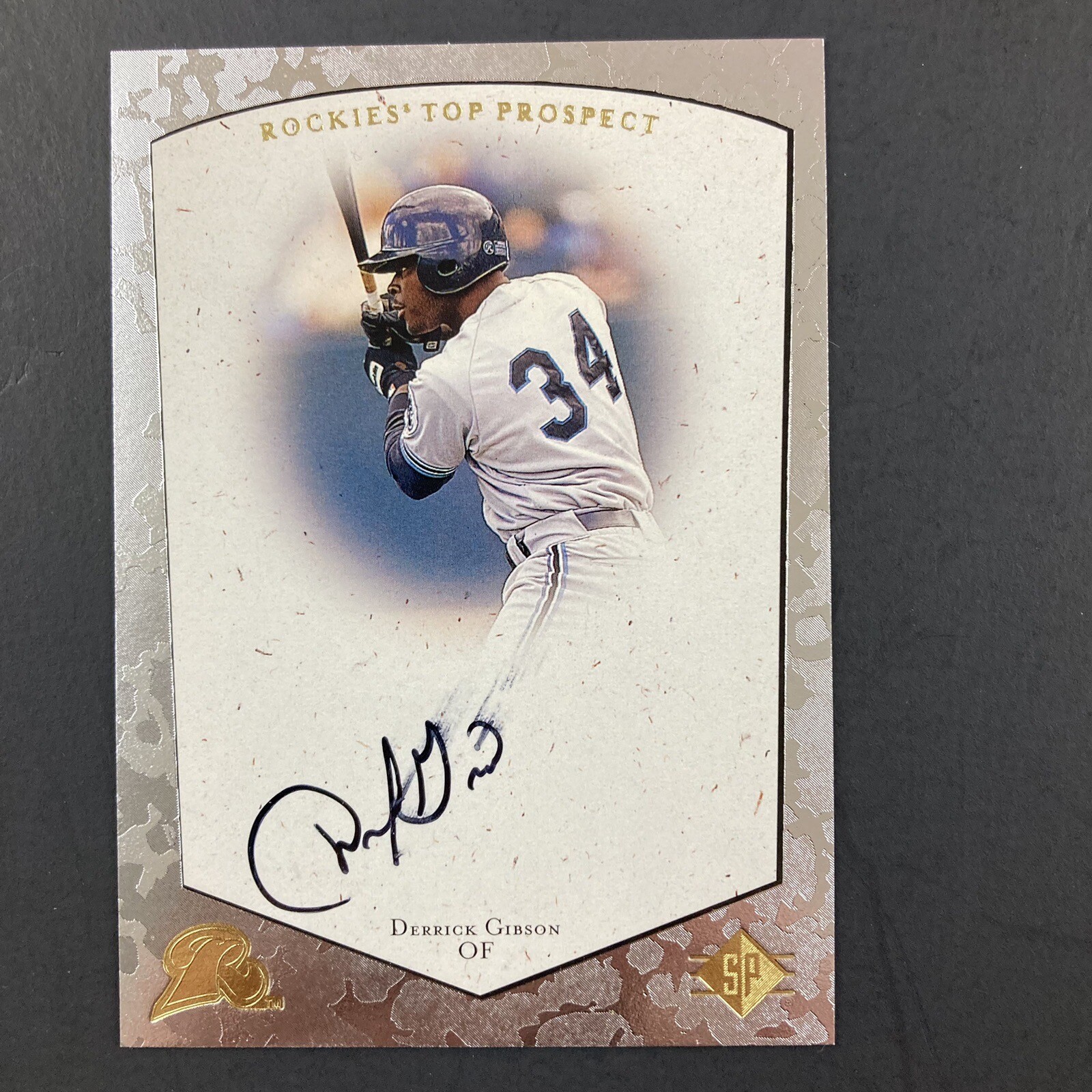 Derrick Gibson 1998 SP Top Prospects Autograph Card Colorado Rockies