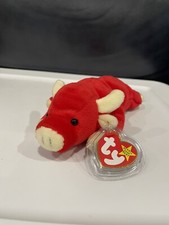 Ty Beanie Baby Snort the Bull MWT
