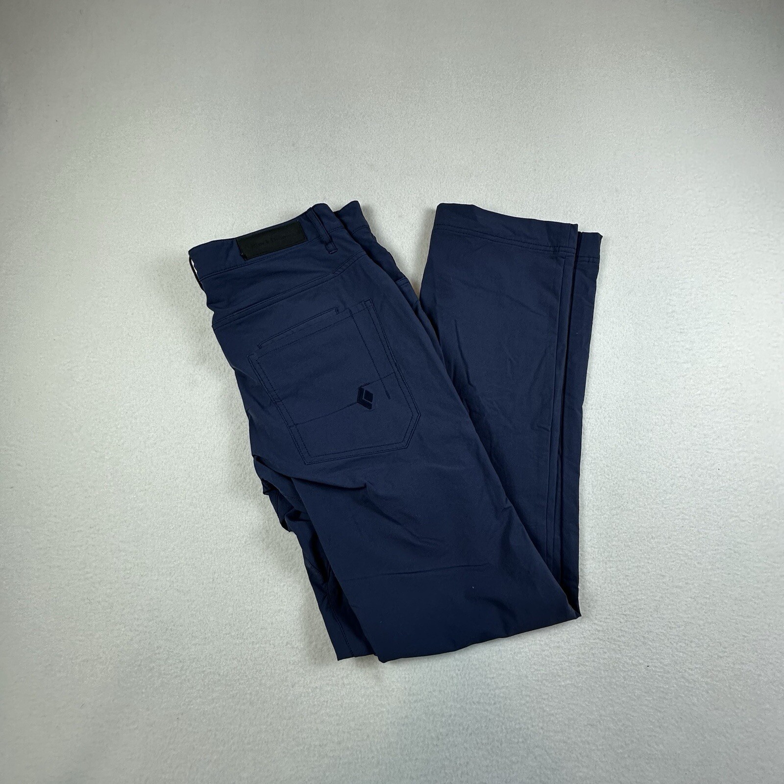 Pantalones Diamantes Negros Para Hombres 32 Azul Oscuro Senderismo Campamento Pantalones Elastizados Cónicos