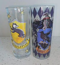 10 oz. Harry Potter Drinking Glasses - Ravenclaw Hufflepuff