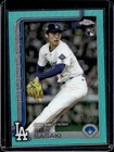 2025 Topps Chrome Update Roki Sasaki RC Aqua Refractor #11/199 Dodgers