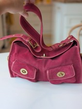 COACH Vintage Pink LIMITED EDITION Bleeker Street Haversack Hobo Bag Suede