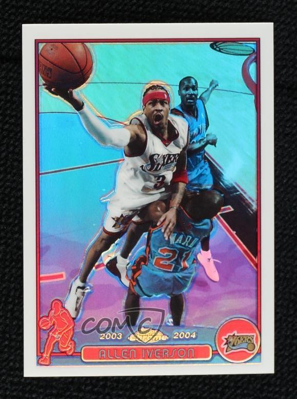 2003-04 Topps Chrome Refractor Allen Iverson #3 HOF 0f21