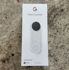 Google Nest Doorbell Wired, 2nd Gen Wired Video Doorbell Camera White Brand New