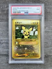 Pichu 172 Holo Promo PSA 9 Pokemon 2000 Japanese Neo Premium File 2