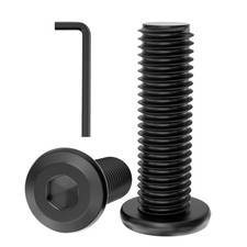 20 St&uuml;ck M5x50mm Schrauben, Schwarz 304 Edelstahl A2 V2A Innensechskant