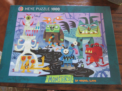 Heye Puzzle Monsterland 1000 Pieces, Michael Slack Monsters!