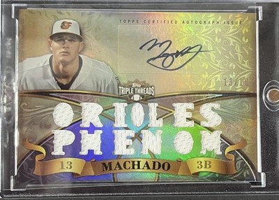 2013 Topps Triple Threads - Autograph Relics Manny Machado #TTAR-MMA2 /18